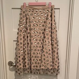 Eva Franco cream toile and leather